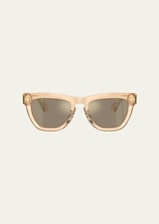 Burberry BE4415U Mirror Acetate & Plastic Square Sunglasses