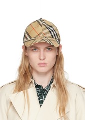 Burberry Beige Check Baseball Cap