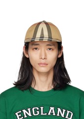 Burberry Beige Check Baseball Cap