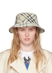 Burberry Beige Check Bucket Hat