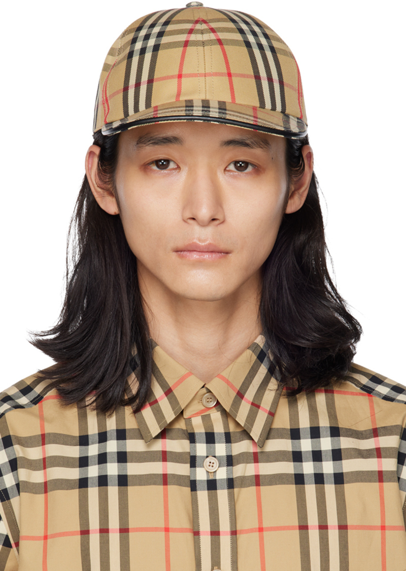 Burberry Beige Check Cap