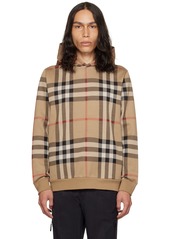 Burberry Beige Check Hoodie