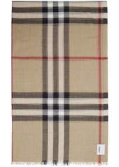 Burberry Beige Check Scarf