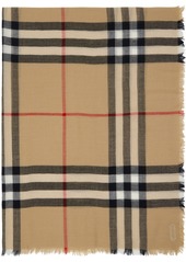 Burberry Beige Check Scarf