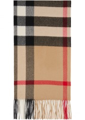 Burberry Beige Check Scarf