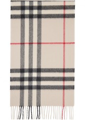 Burberry Beige Check Scarf