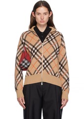 Burberry Beige Check Sweater