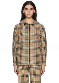 burberry malina check mulberry silk jacket