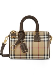 Burberry Beige Mini Check Bowling Bag