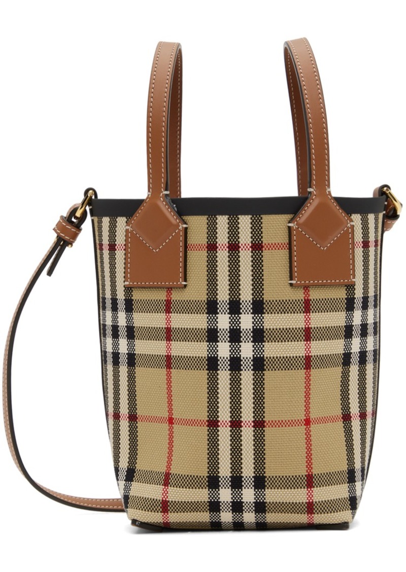 Burberry Beige Mini London Tote Bag