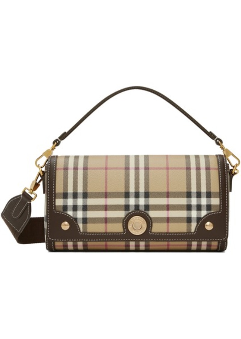 Burberry Beige Note Top Handle Bag