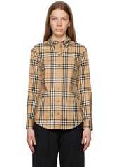 Burberry Beige Vintage Check Shirt