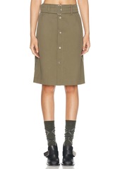 Burberry Belted Midi Skirt