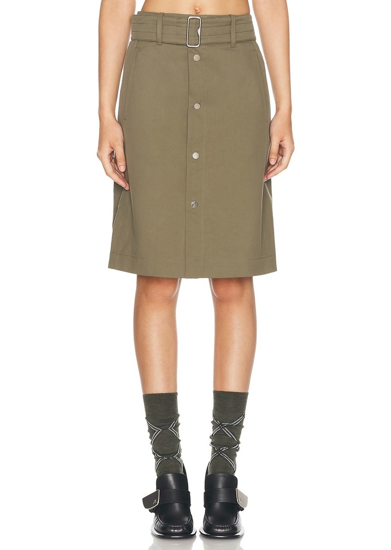 Burberry Belted Midi Skirt