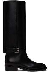 Burberry Black Ankle Strap Boots