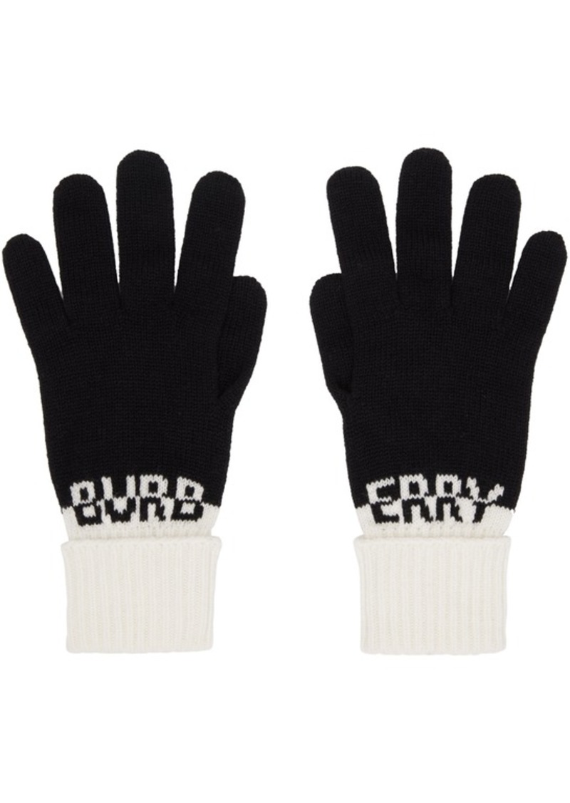 Burberry Black Cashmere Gloves