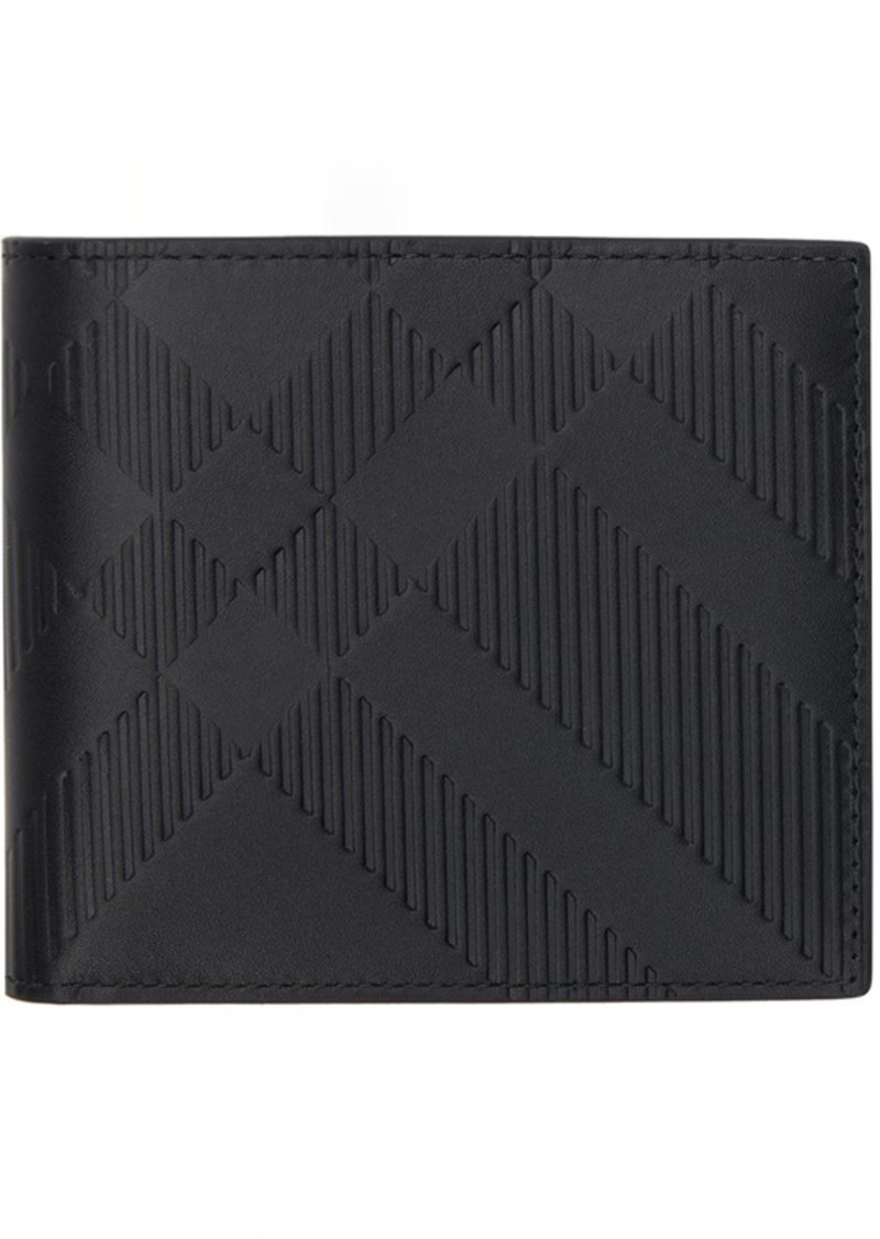 Burberry Black Check Bifold Wallet