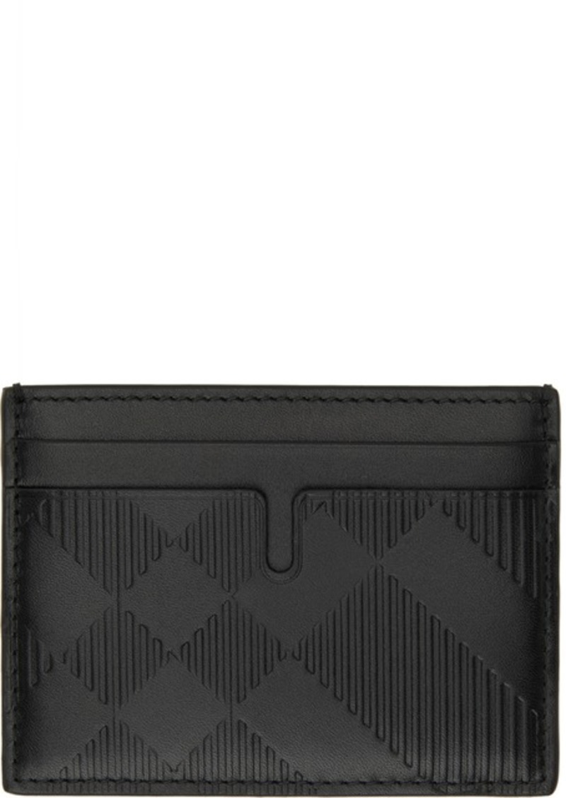 Burberry Black Check Card Case