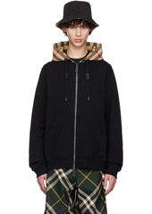 Burberry Black Check Hoodie