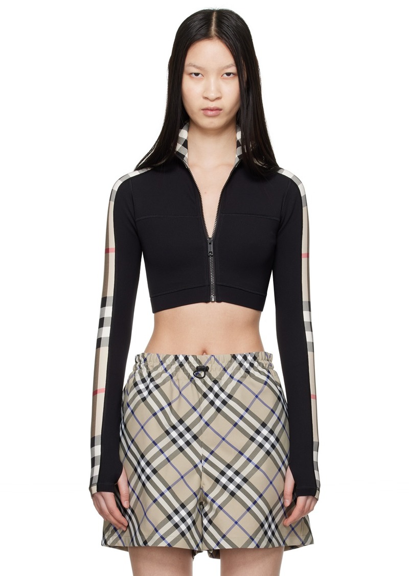 Burberry Black Check Turtleneck