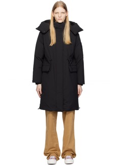 Burberry Black Cinched Down Coat