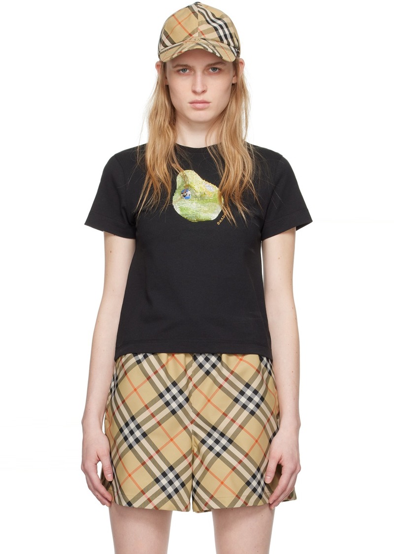 Burberry Black Crystal Pear T-Shirt