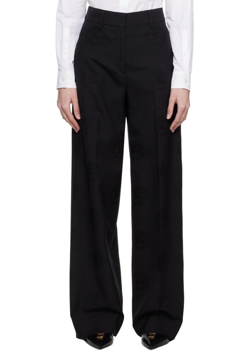 Burberry Black EKD Trousers