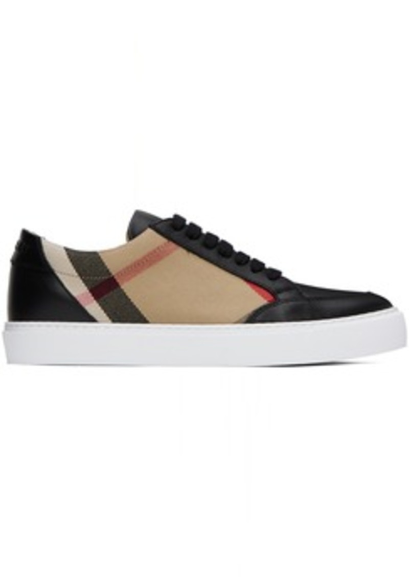 Burberry Black House Check Sneakers