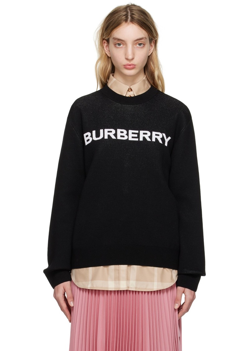 Burberry Black Jacquard Sweatshirt