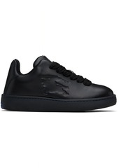 Burberry Black Leather Box Sneakers