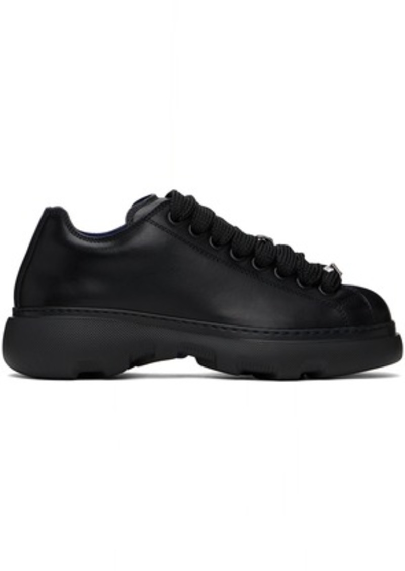 Burberry Black Leather Ranger Sneakers
