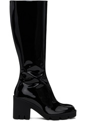 Burberry Black Leather Stride Boots