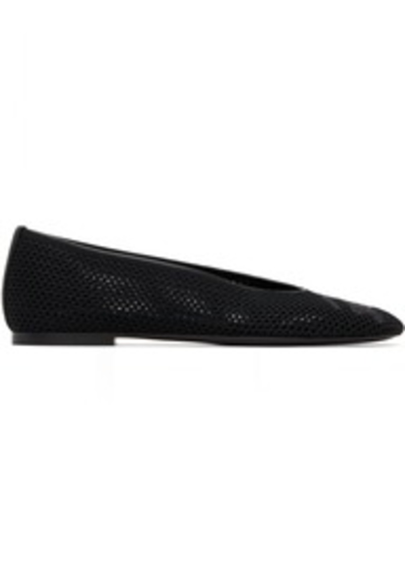 Burberry Black Mesh Ballerina Flats