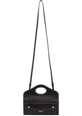 Burberry Black Mini Topstitched Pocket Bag