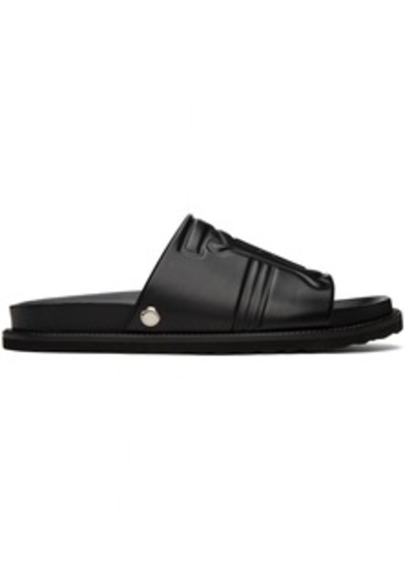 Burberry Black Motif Sandals