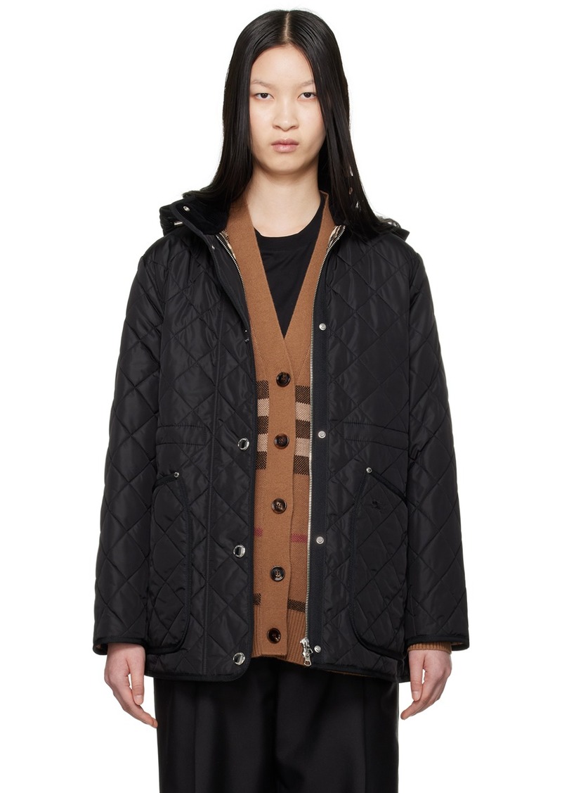 Burberry Black Nylon Quilted Jacket