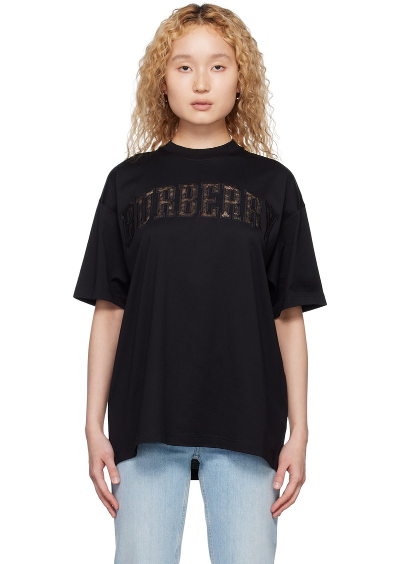 Burberry Black Oversized T-Shirt