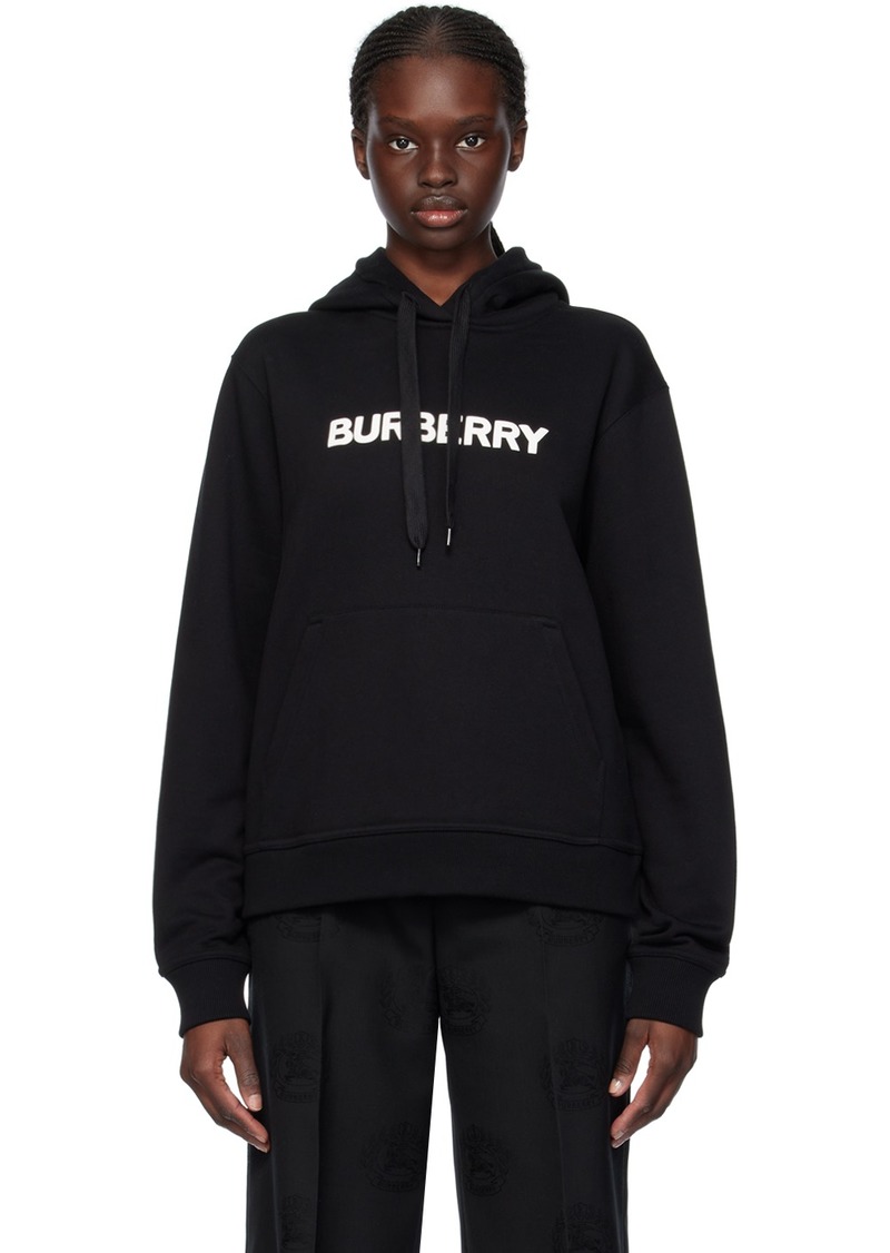 Burberry Black Printed Hoodie