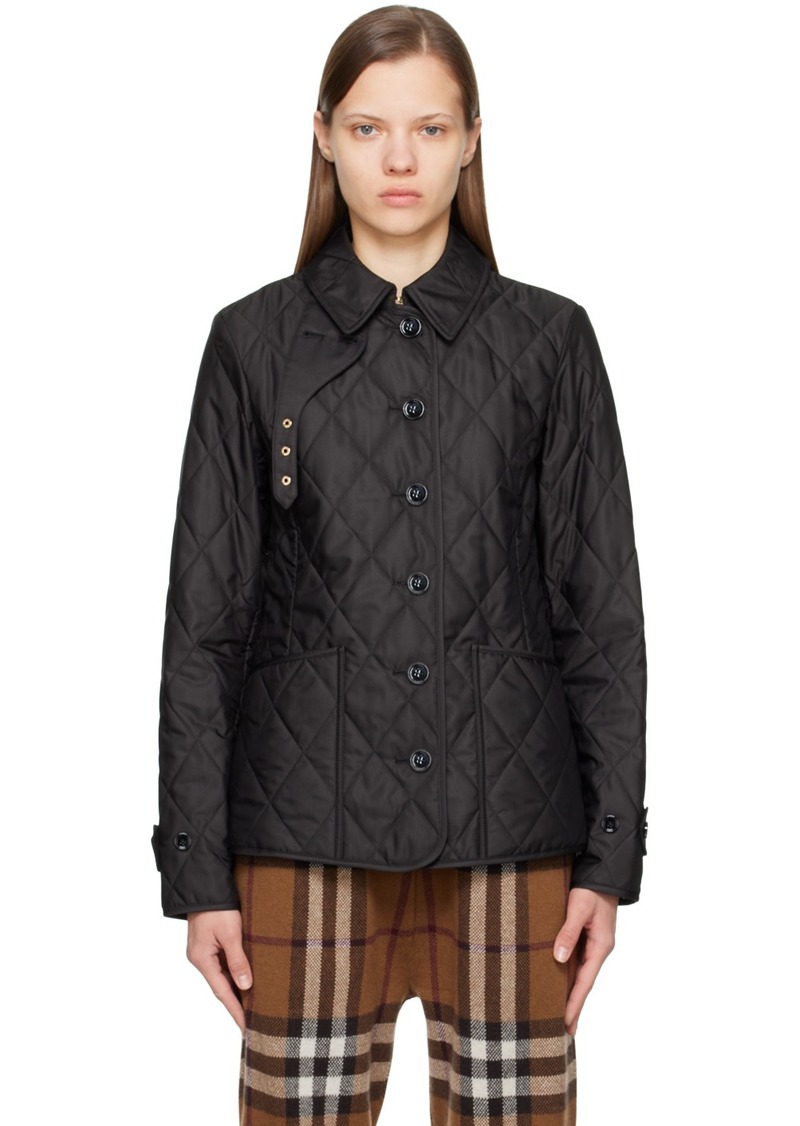 Burberry Black Quilted Jacket