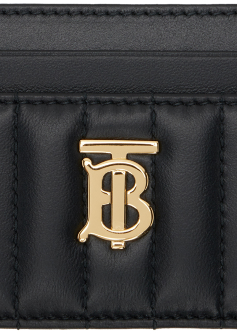 Burberry Black Quilted Lola Card Holder