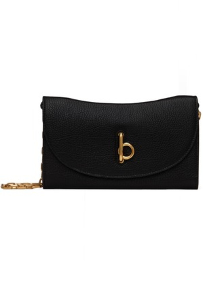 Burberry Black Rocking Horse Chain Strap Wallet Bag