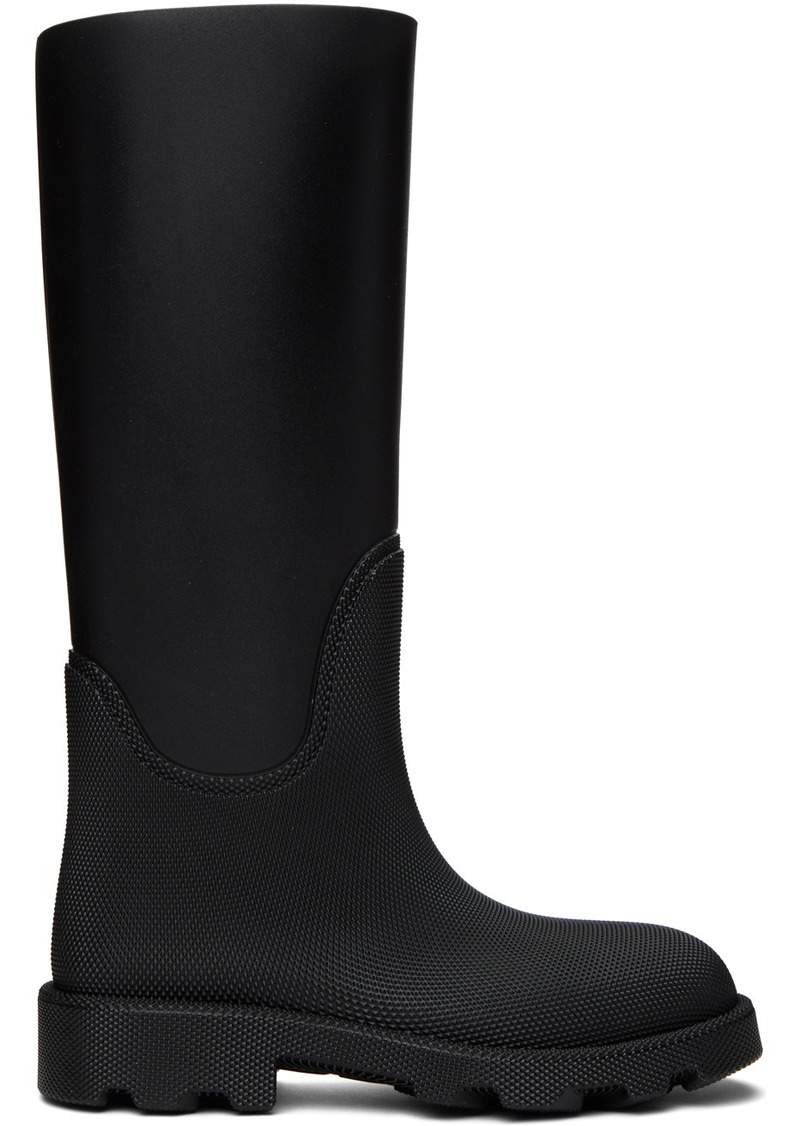 Burberry Black Rubber Marsh High Boots