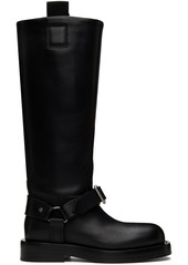 Burberry Black Saddle Tall Boots