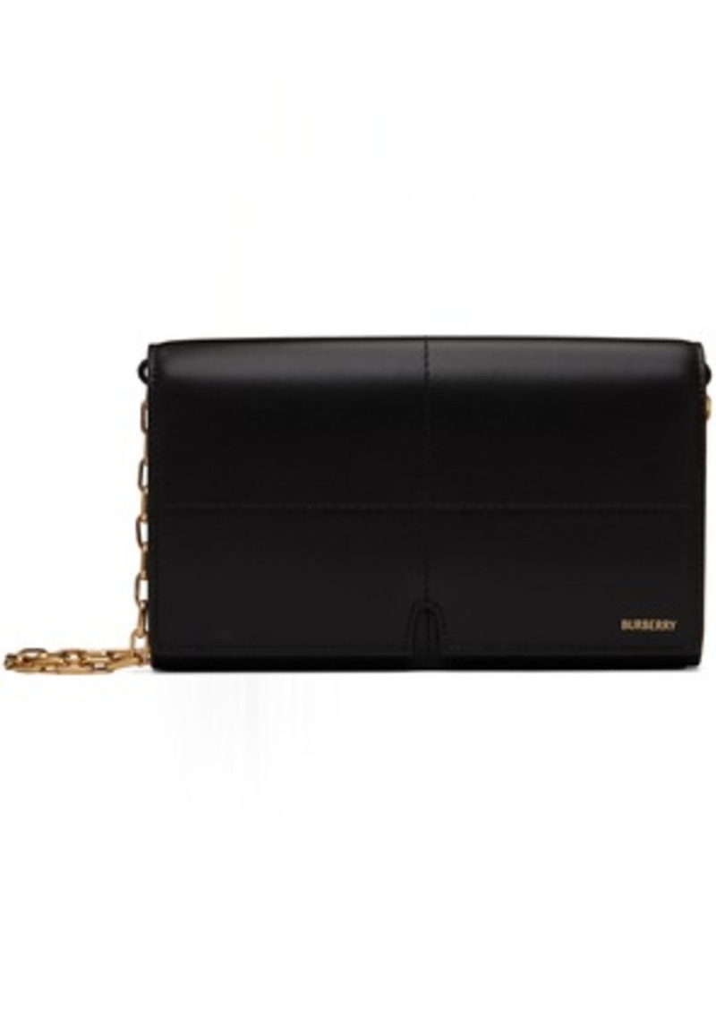 Burberry Black Snip Chain Strap Wallet Bag