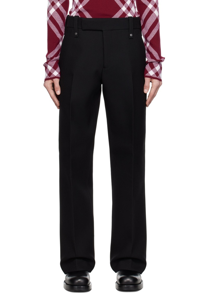 Burberry Black Three-Pocket Trousers