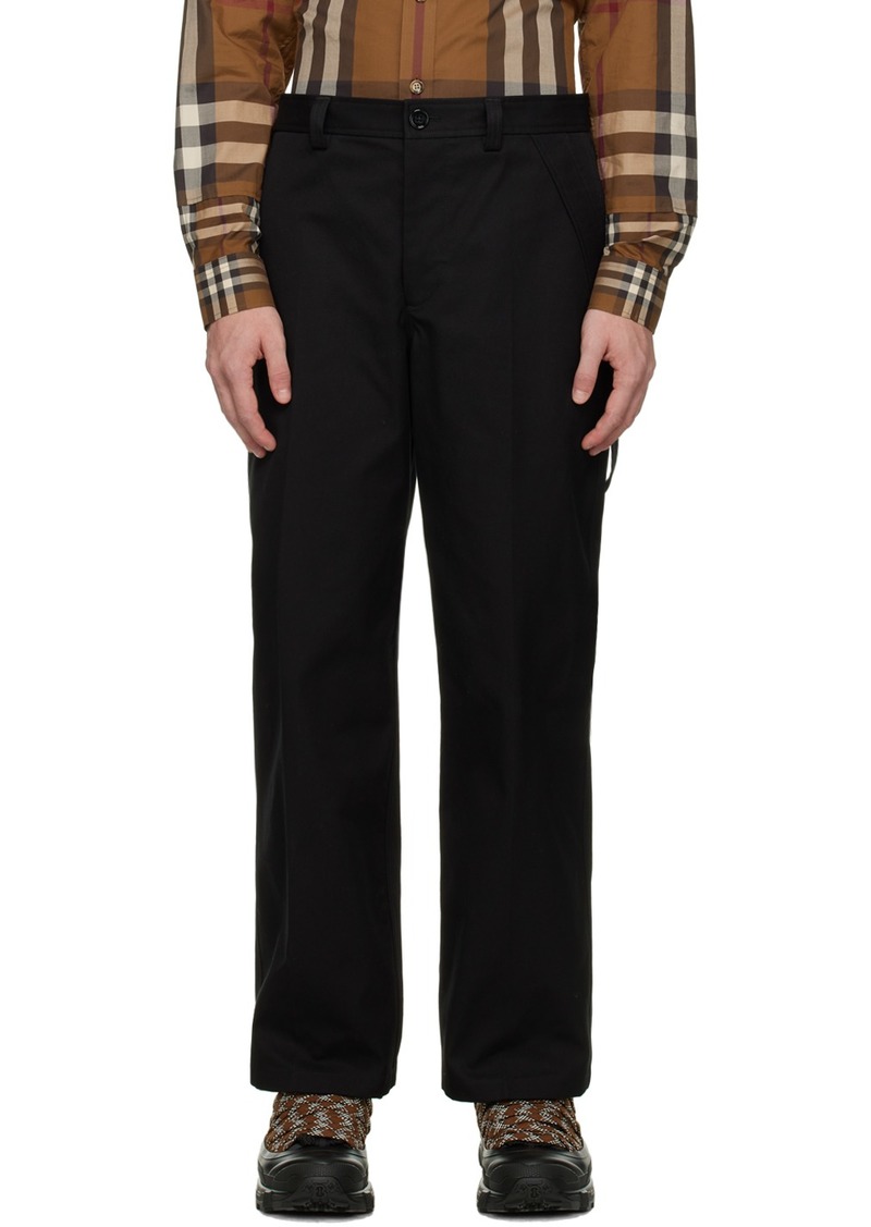 Burberry Black Venton Trousers