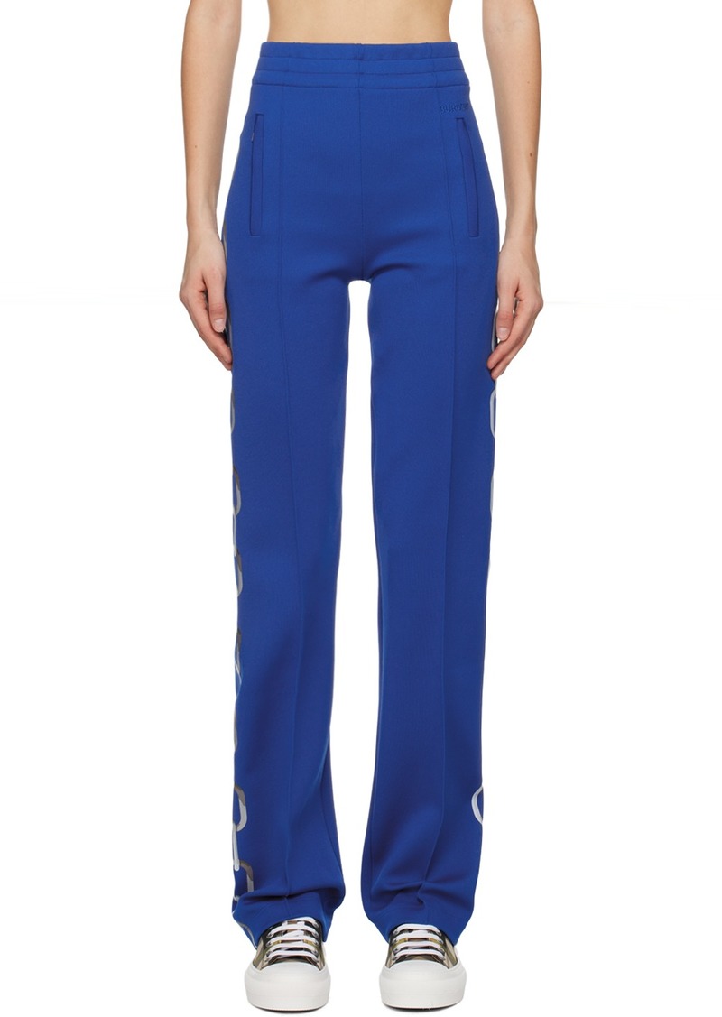 Burberry Blue Chain Print Lounge Pants