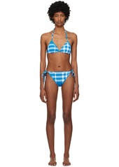 Burberry Blue Check Bikini