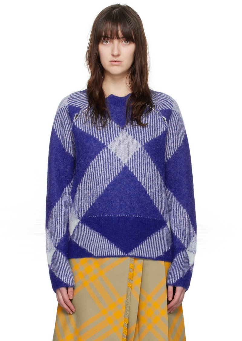 Burberry Blue Check Sweater