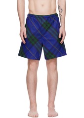 Burberry Blue Check Swim Shorts